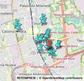 Mappa Via 25 Aprile, 20037 Paderno Dugnano MI, Italia (0.575)