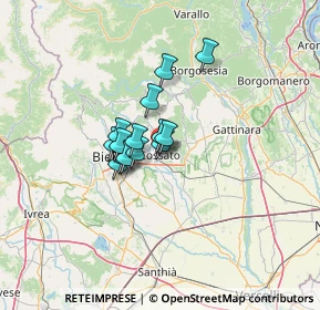 Mappa Via della Chiesa, 13836 Cossato BI, Italia (7.65214)