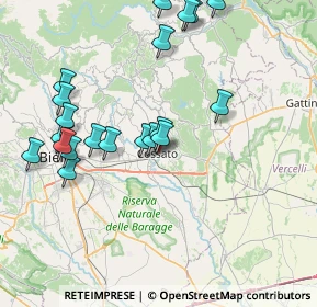 Mappa Via della Chiesa, 13836 Cossato BI, Italia (8.264)