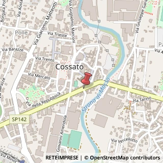 Mappa Via Giuseppe Mazzini,  51, 13836 Cossato, Biella (Piemonte)