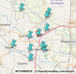 Mappa Via Paolo Sarpi, 30037 Scorzè VE, Italia (3.57545)