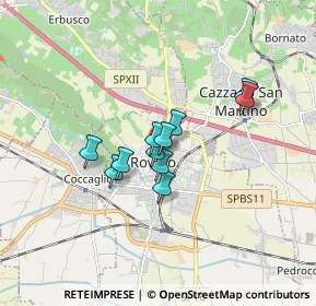 Mappa Via Fontana, 25038 Rovato BS, Italia (1.09909)