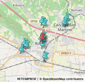 Mappa Via Fontana, 25038 Rovato BS, Italia (1.37357)
