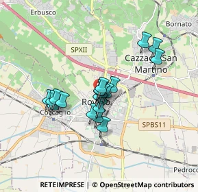 Mappa Via Porcellaga Fratelli, 25038 Rovato BS, Italia (1.237)