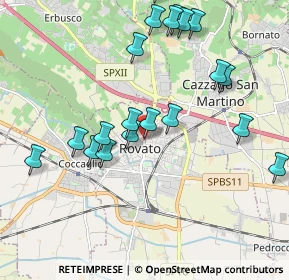 Mappa Via Porcellaga Fratelli, 25038 Rovato BS, Italia (2.093)