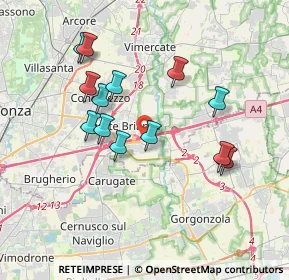 Mappa 20867 Agrate Brianza MB, Italia (3.39385)