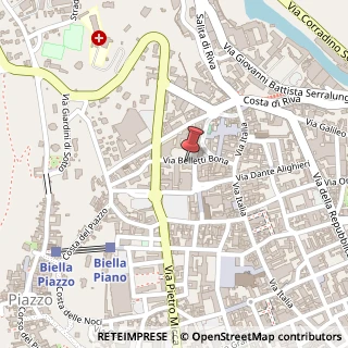 Mappa Via Belletti - Bona, 21, 13900 Biella, Biella (Piemonte)