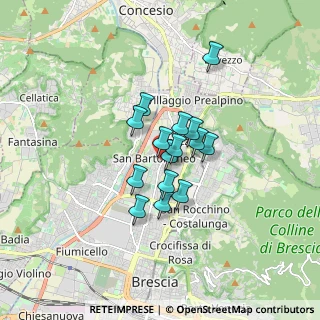 Mappa Via Vittorio Bottego, 25128 Brescia BS, Italia (1.08067)