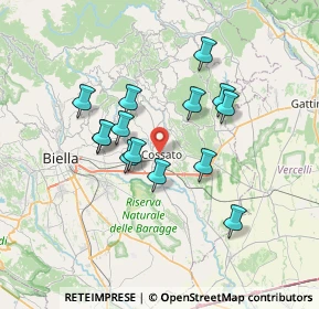 Mappa Via Mercato, 13836 Cossato BI, Italia (5.88571)