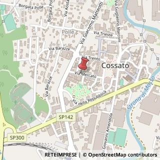 Mappa Via mercato 42, 13836 Cossato, Biella (Piemonte)