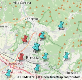 Mappa Via Cacciadenno, 25133 Brescia BS, Italia (4.29636)