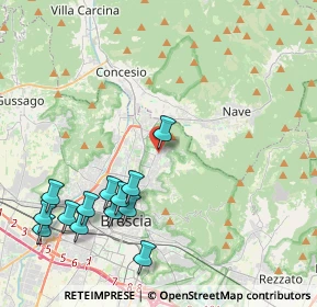 Mappa Via Cacciadenno, 25133 Brescia BS, Italia (4.84462)