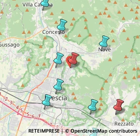 Mappa Via Cacciadenno, 25133 Brescia BS, Italia (4.89545)