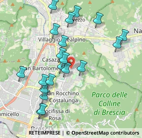 Mappa Via Cacciadenno, 25133 Brescia BS, Italia (1.9995)