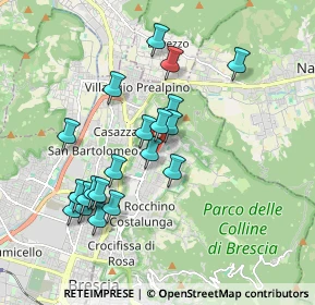 Mappa Via Cacciadenno, 25133 Brescia BS, Italia (1.736)