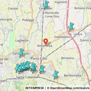 Mappa Via G. Mainardi, 36100 Vicenza VI, Italia (3.12692)