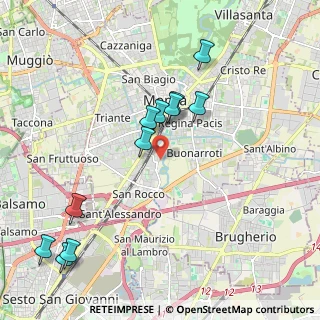 Mappa Via Monte Grappa, 20052 Monza MB, Italia (2.10455)