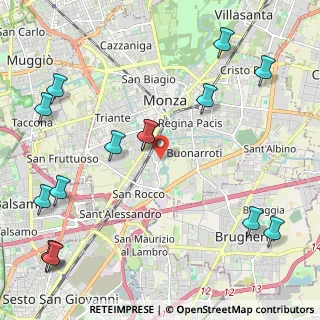 Mappa Via Monte Grappa, 20052 Monza MB, Italia (2.89533)