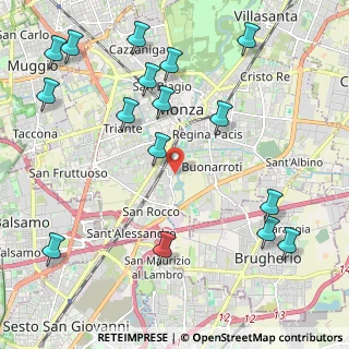 Mappa Via Monte Grappa, 20052 Monza MB, Italia (2.62063)