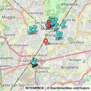 Mappa Via Monte Grappa, 20052 Monza MB, Italia (1.845)