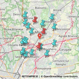 Mappa Via Monte Grappa, 20052 Monza MB, Italia (3.7335)