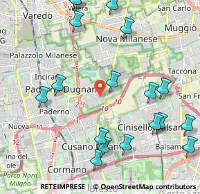 Mappa Via Francesco PaoloTosti, 20037 Paderno Dugnano MI, Italia (2.58444)