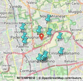 Mappa Via Benedetto Marcello, 20037 Paderno Dugnano MI, Italia (1.67833)