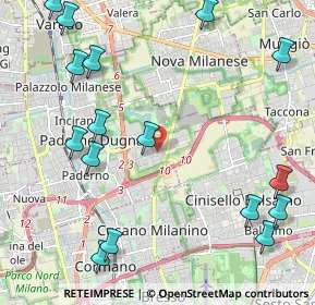 Mappa Via Francesco PaoloTosti, 20037 Paderno Dugnano MI, Italia (2.81688)