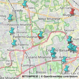 Mappa Via Francesco PaoloTosti, 20037 Paderno Dugnano MI, Italia (3.22333)