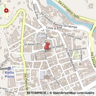 Mappa Via Italia, 66, 13900 Biella, Biella (Piemonte)