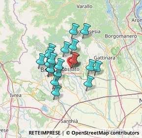 Mappa , 13836 Cossato BI, Italia (9.492)