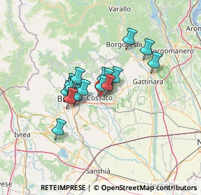 Mappa , 13836 Cossato BI, Italia (9.25167)