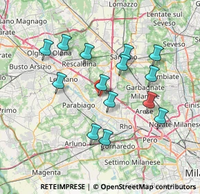 Mappa Via Thomas Alva Edison, 20014 Nerviano MI, Italia (6.82214)