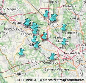 Mappa Via Thomas Alva Edison, 20014 Nerviano MI, Italia (6.18867)