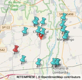 Mappa Via XXIV Maggio, 24055 Cologno Al Serio BG, Italia (4.09706)