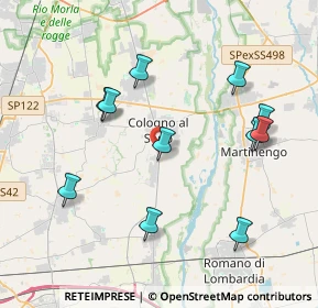 Mappa Via XXIV Maggio, 24055 Cologno Al Serio BG, Italia (4.02545)