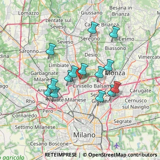 Mappa Via Francesco Cilea, 20037 Paderno Dugnano MI, Italia (6.31)