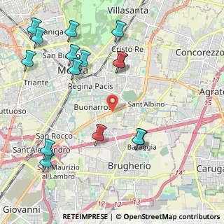 Mappa Viale delle Industrie, 20900 Monza MB, Italia (2.552)