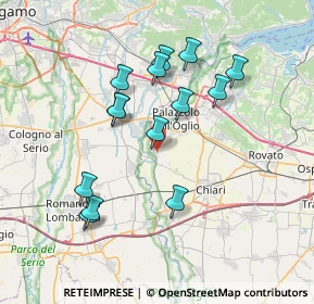 Mappa Via Gioacchino Rossini, 25037 Pontoglio BS, Italia (6.87643)