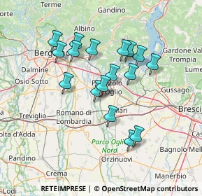 Mappa Via Gioacchino Rossini, 25037 Pontoglio BS, Italia (12.34529)