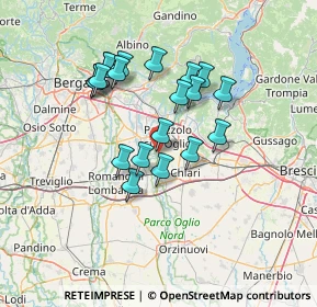 Mappa Via Gioacchino Rossini, 25037 Pontoglio BS, Italia (11.955)