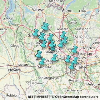 Mappa Via Olona, 20039 Canegrate MI, Italia (10.5815)