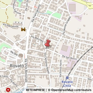 Mappa Via Clemente Rivetti, 22, 25038 Rovato, Brescia (Lombardia)