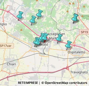 Mappa Via Clemente Rivetti, 25038 Rovato BS, Italia (3.12917)