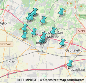 Mappa Via Clemente Rivetti, 25038 Rovato BS, Italia (3.28667)