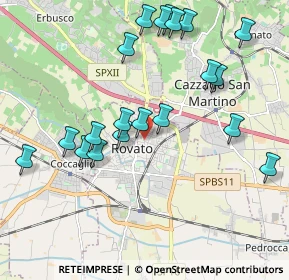 Mappa Via Clemente Rivetti, 25038 Rovato BS, Italia (2.1125)