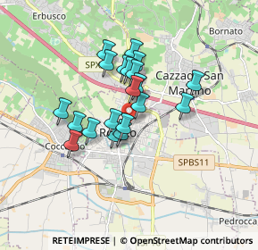 Mappa Via Clemente Rivetti, 25038 Rovato BS, Italia (1.284)