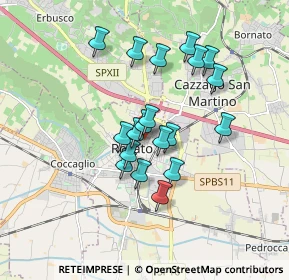 Mappa Via Clemente Rivetti, 25038 Rovato BS, Italia (1.40947)