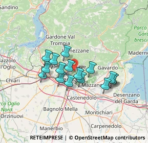 Mappa Via Torquato Taramelli, 25133 Brescia BS, Italia (10.52375)