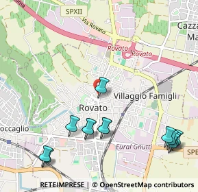 Mappa Via Fontana, 25038 Rovato BS, Italia (1.29462)